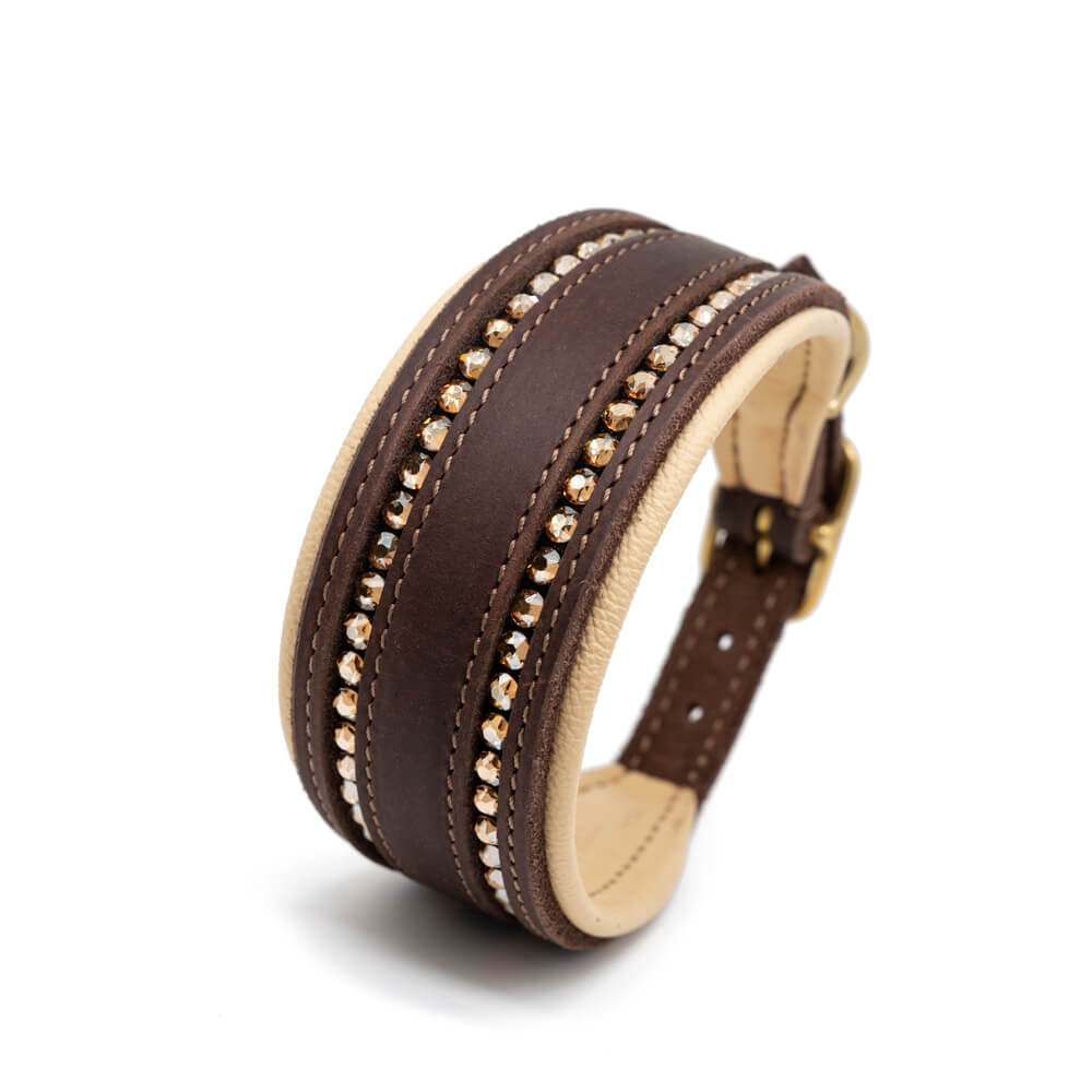 Sofortkauf Windhundhalsband „Iconic“ aus Fettleder 30-36cm