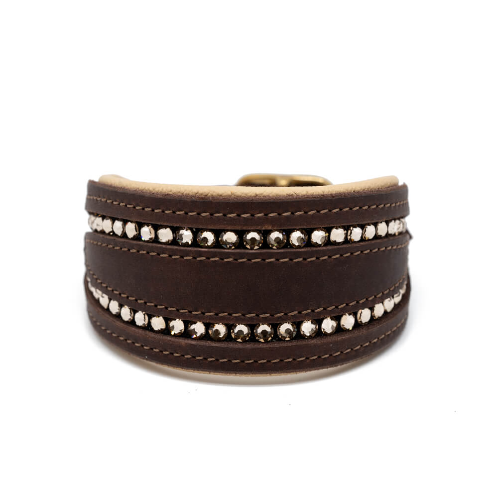 Sofortkauf Windhundhalsband „Iconic“ aus Fettleder 28,5-33cm