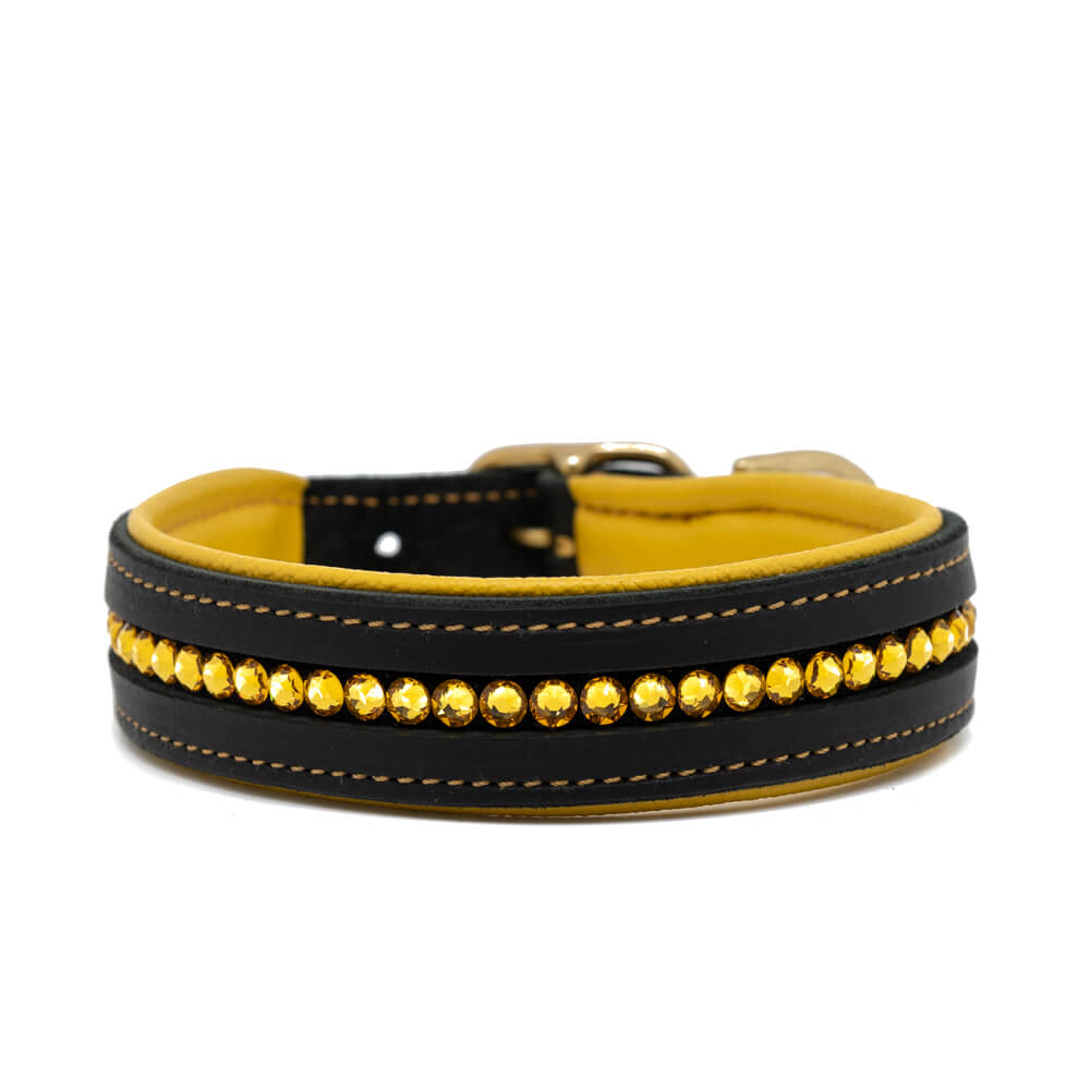 Sofortkauf Hundehalsband „Iconic“ aus Fettleder 37-41cm