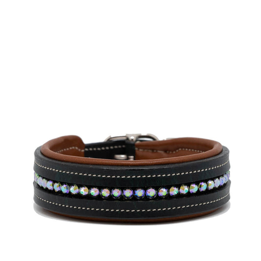 Sofortkauf Hundehalsband „Iconic“ aus Geschirrleder 32,5-37,5cm